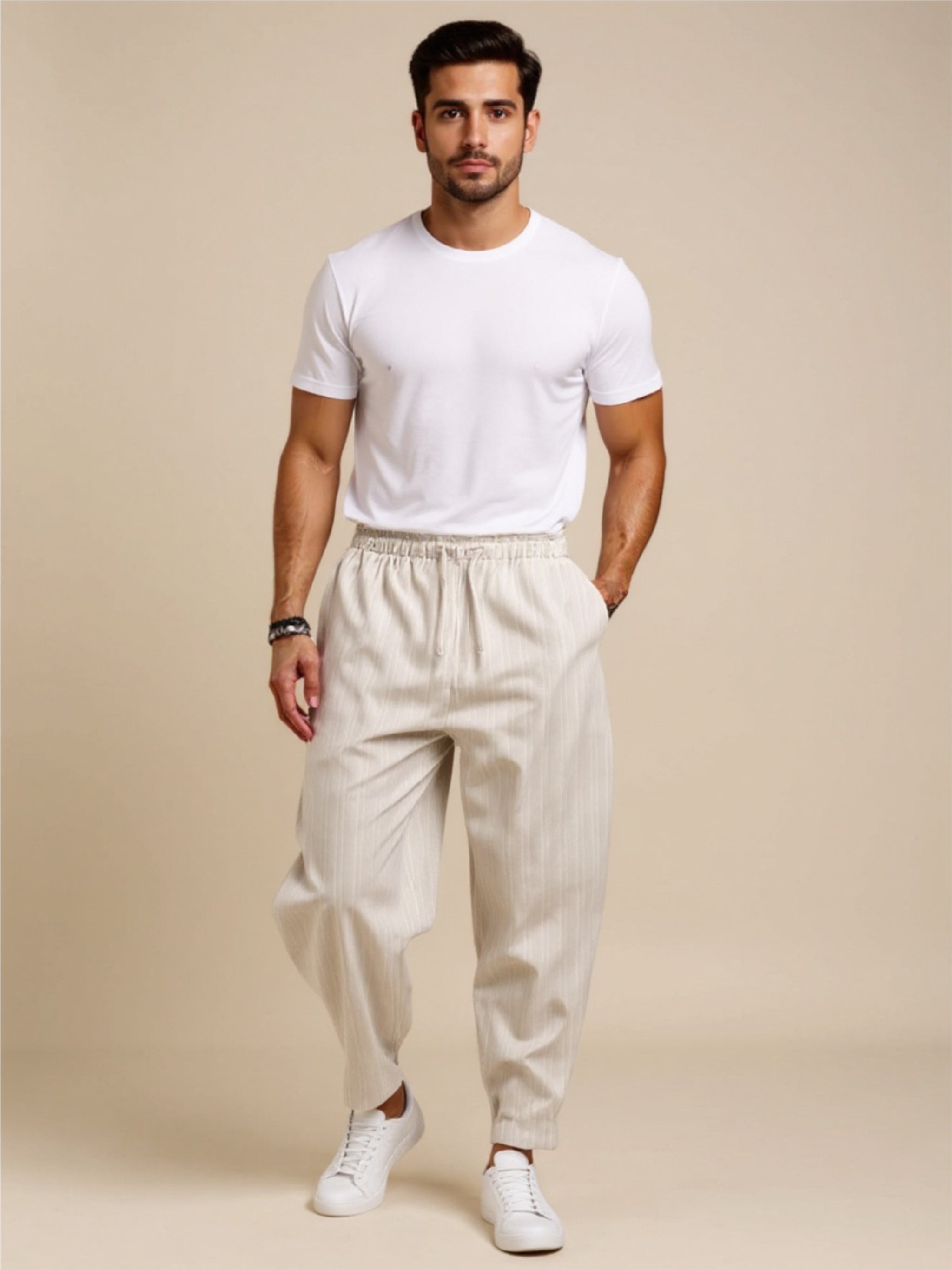 Drawstring Pants with Pockets