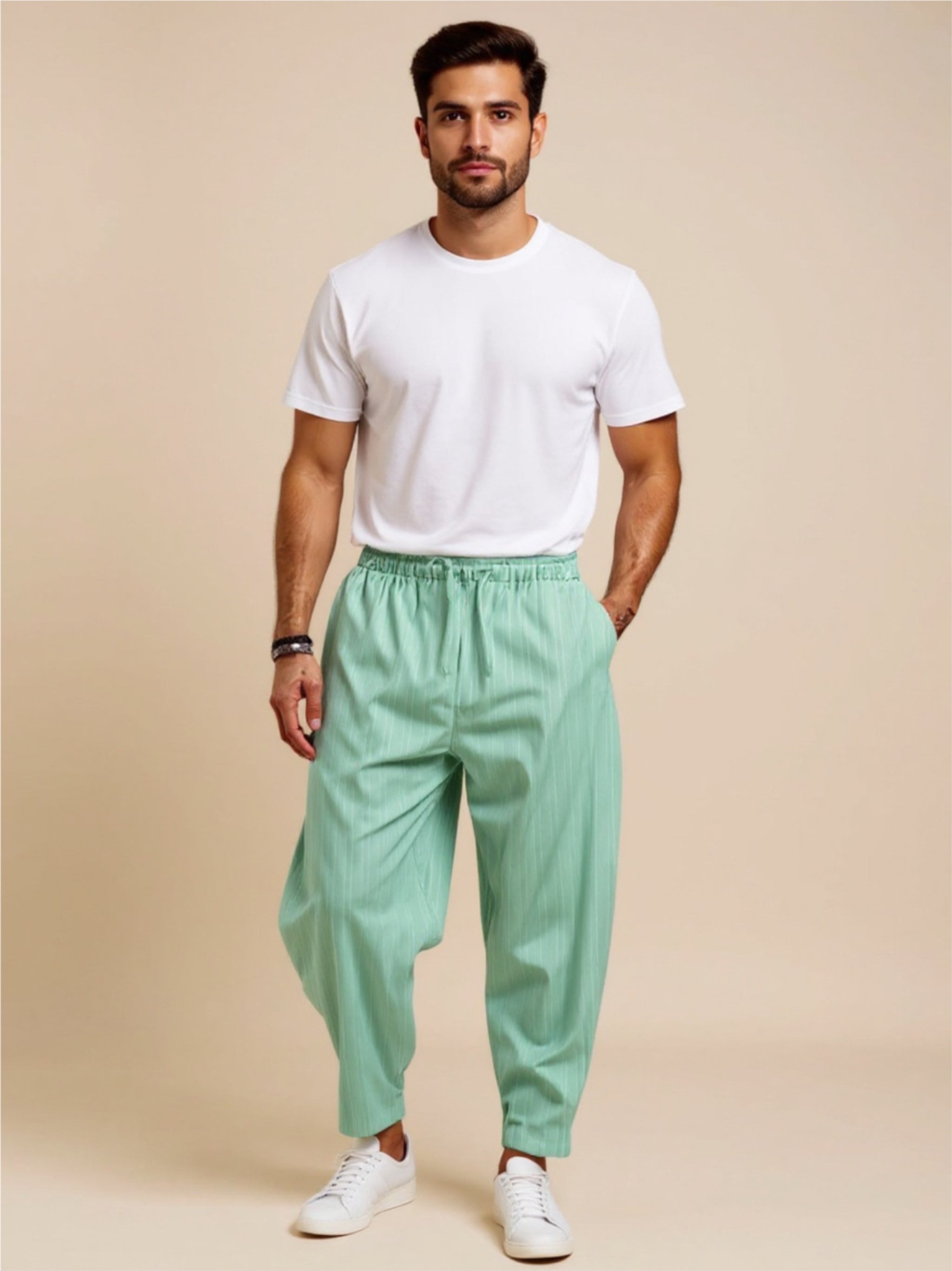 Drawstring Pants with Pockets