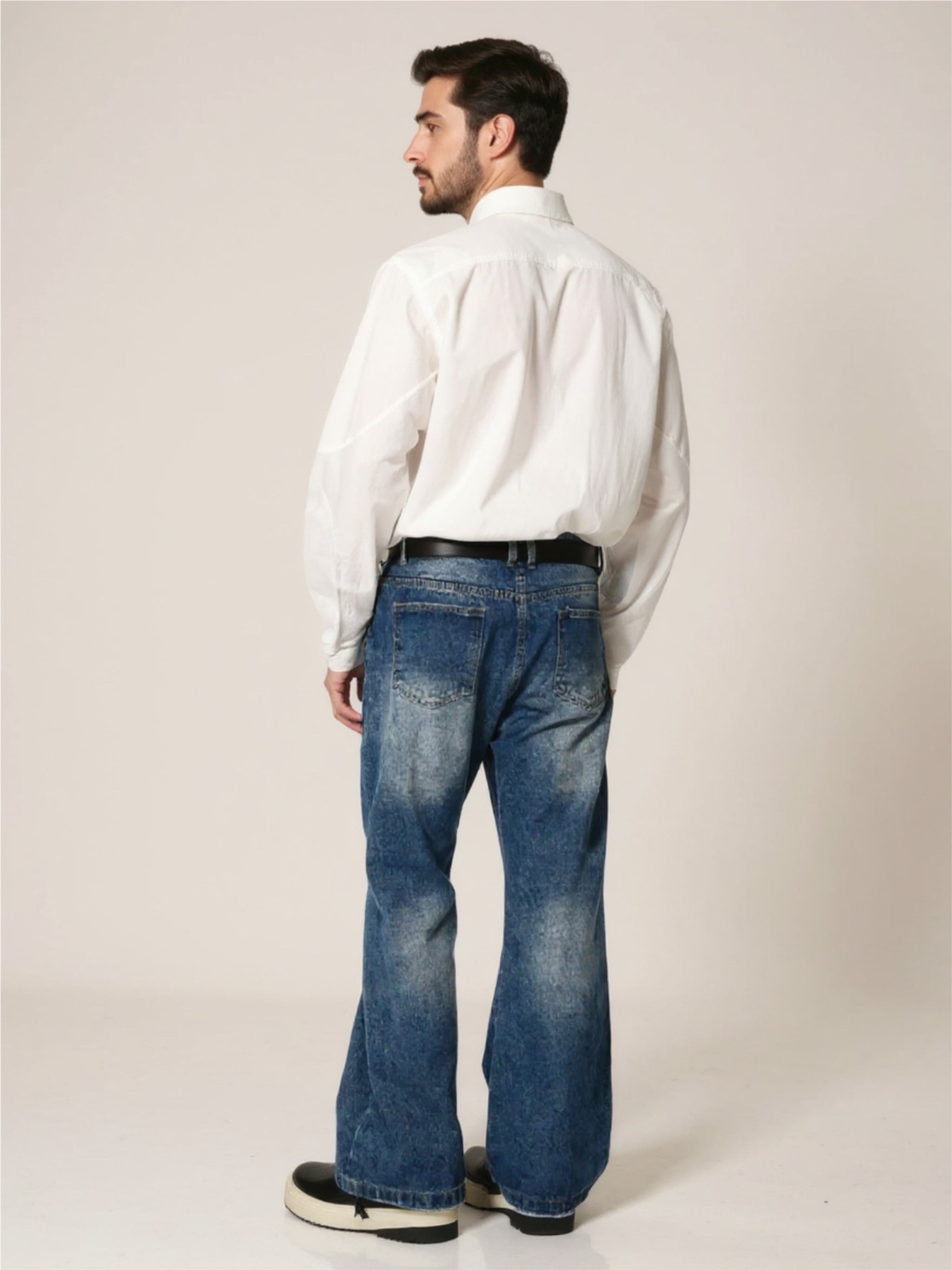 Washed Jeans with Pockets