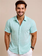 Collared Neck Short Sleeve Shirt