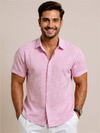 Collared Neck Short Sleeve Shirt