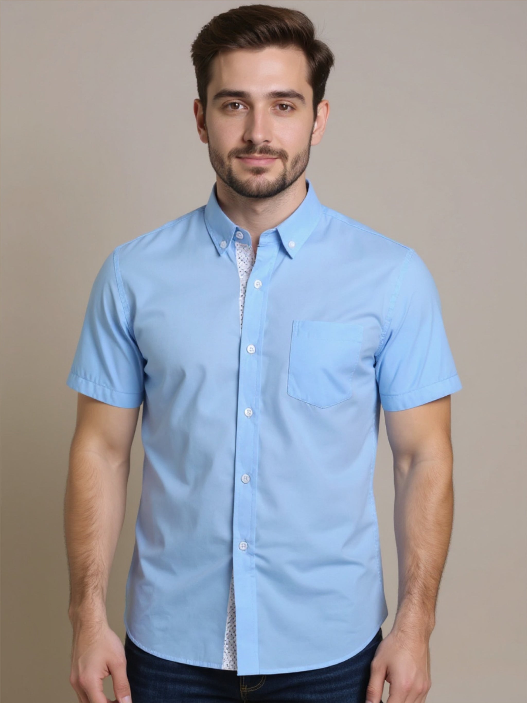 Button Up Short Sleeve Shirt