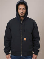 Zip Up Washed Hooded Jacket