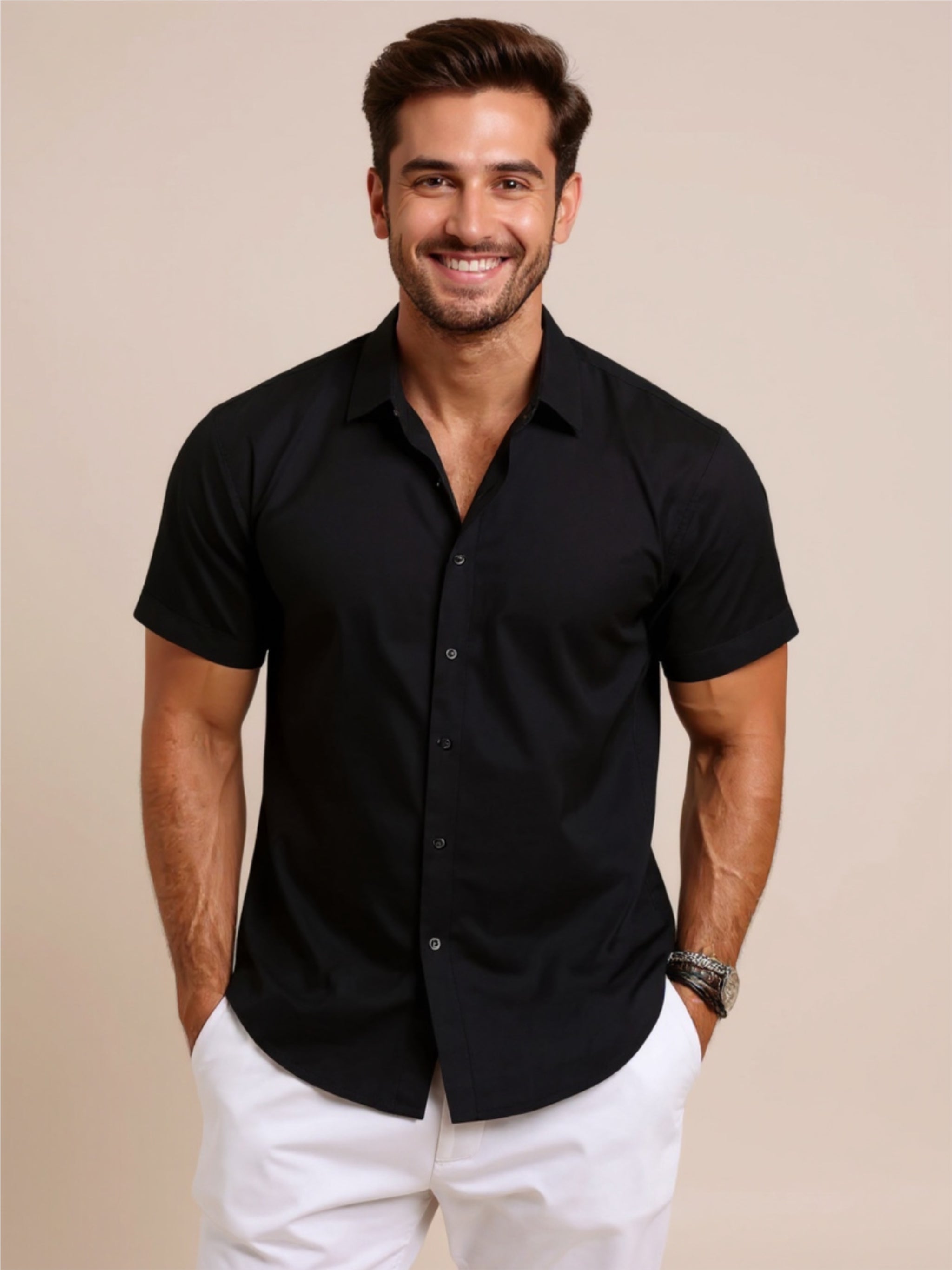 Button Up Short Sleeve Shirt