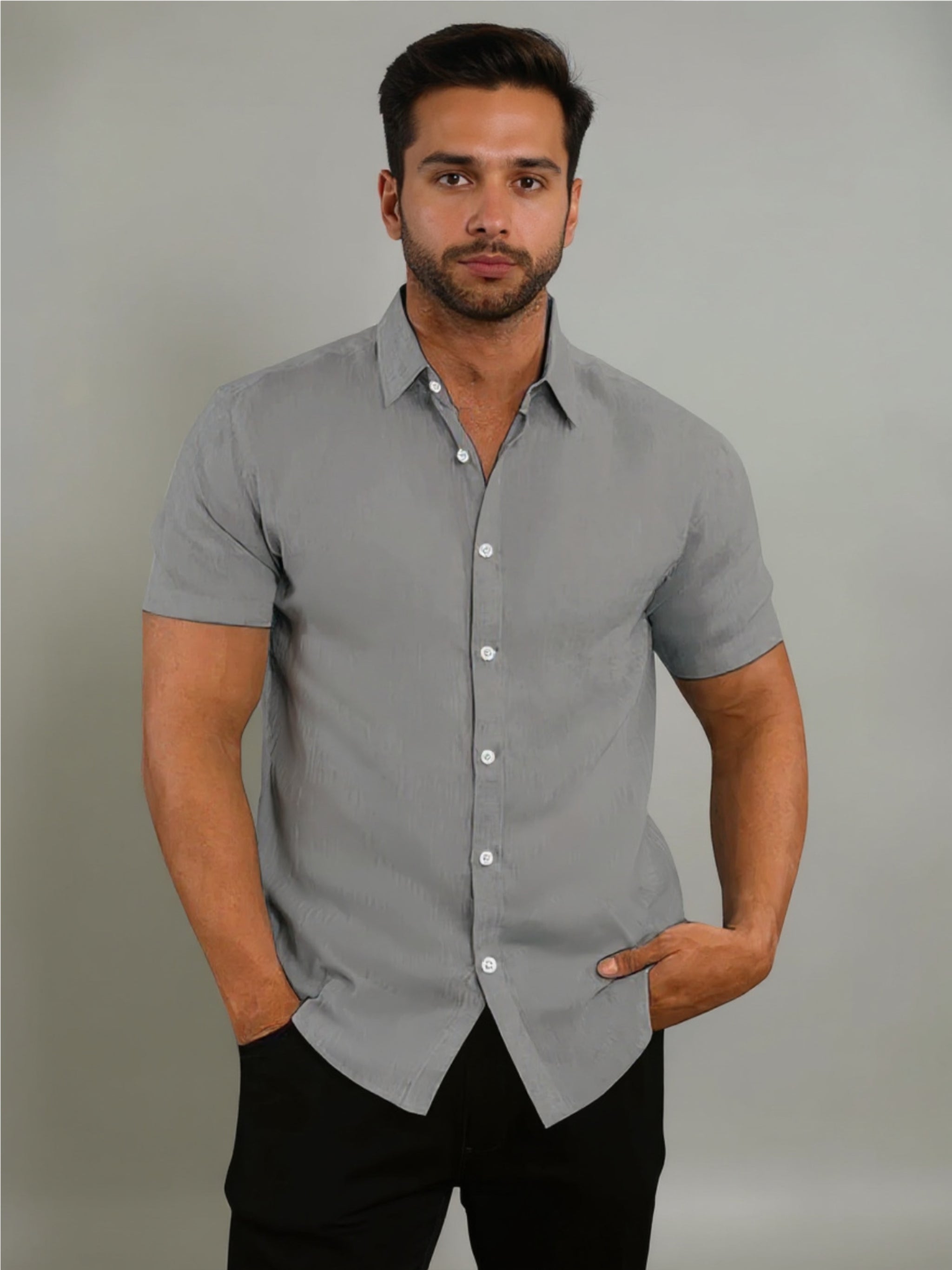 Button Up Short Sleeve Shirt