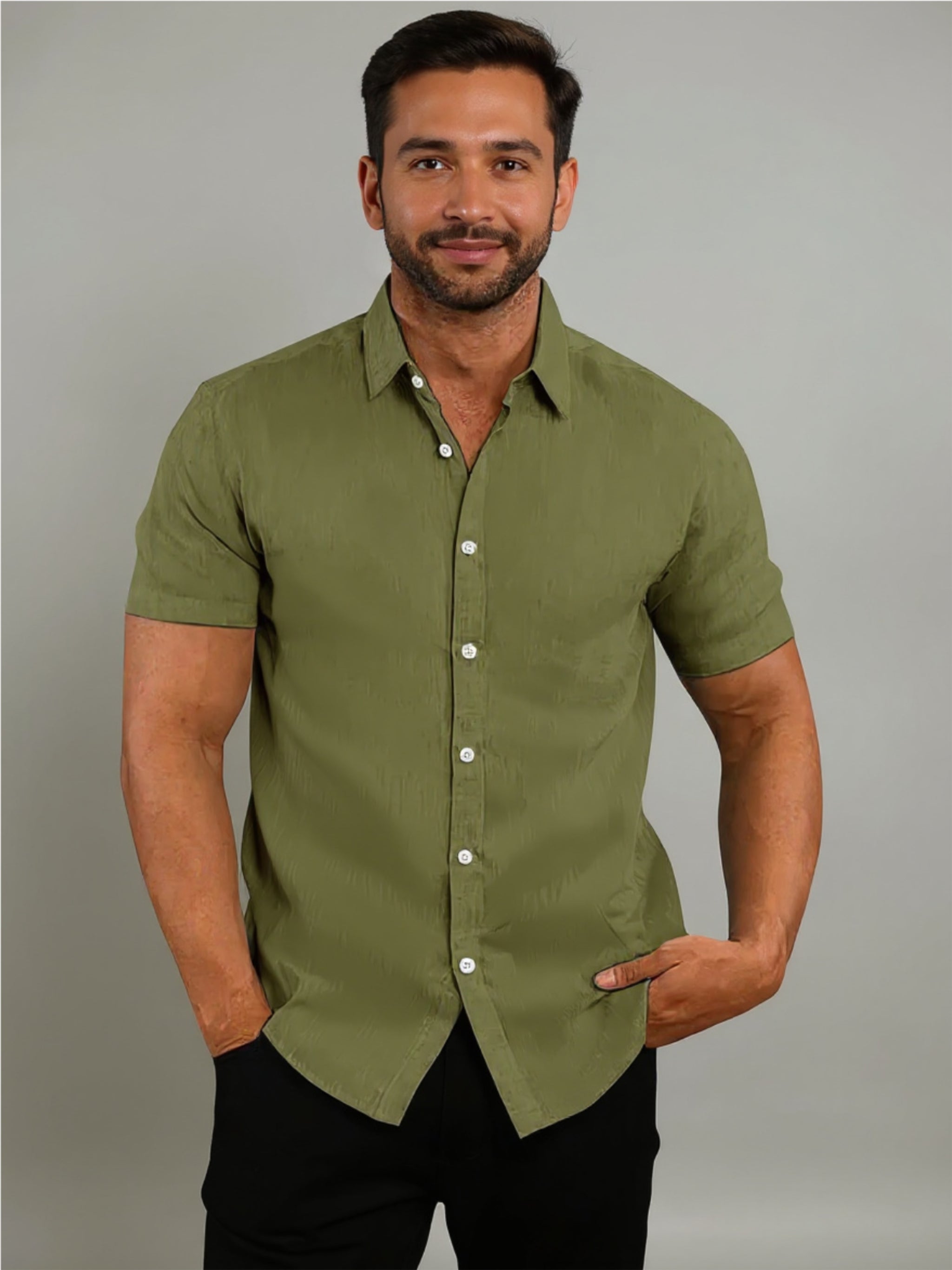 Button Up Short Sleeve Shirt