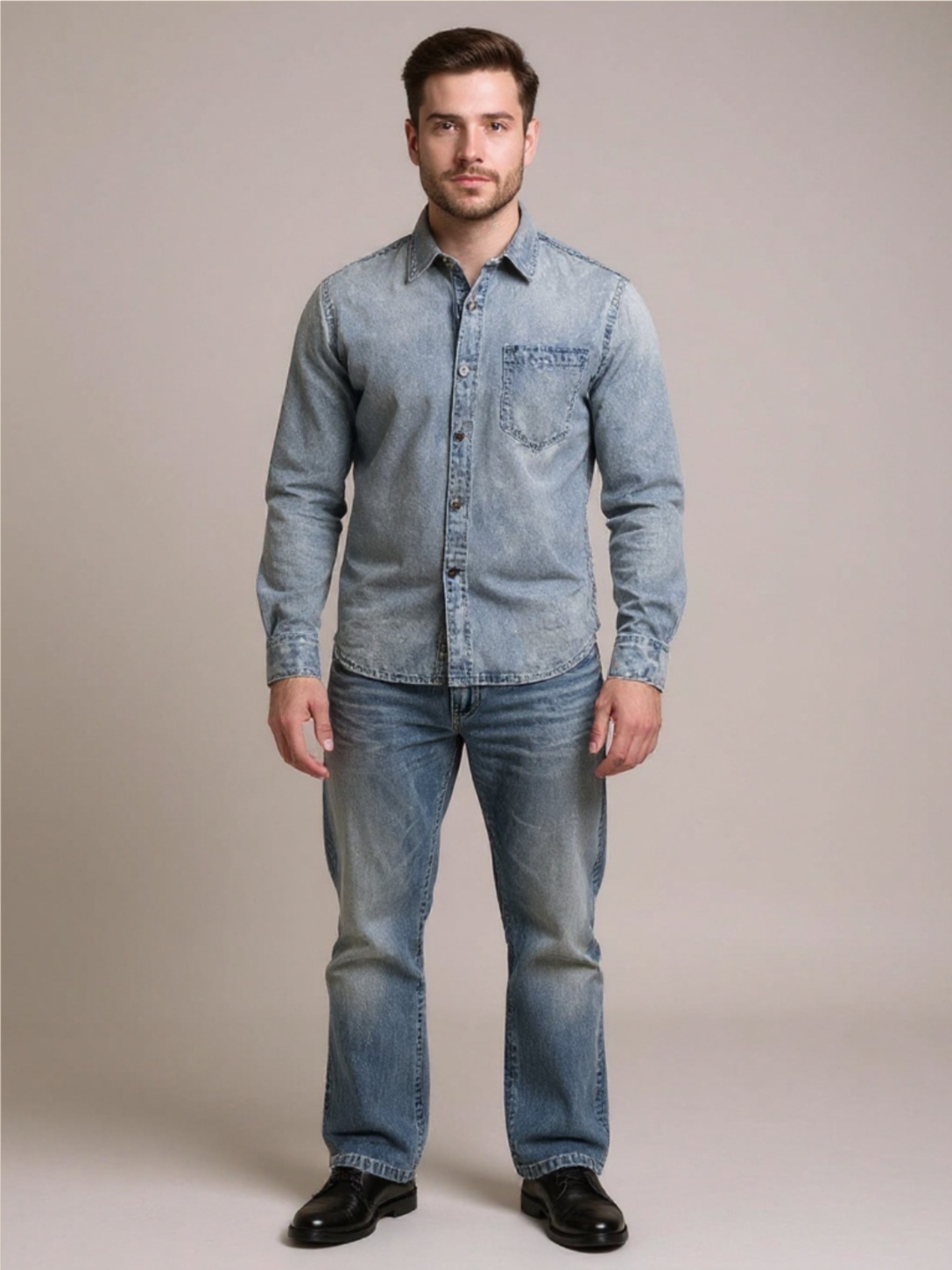Frayed Hem Bootcut Jeans