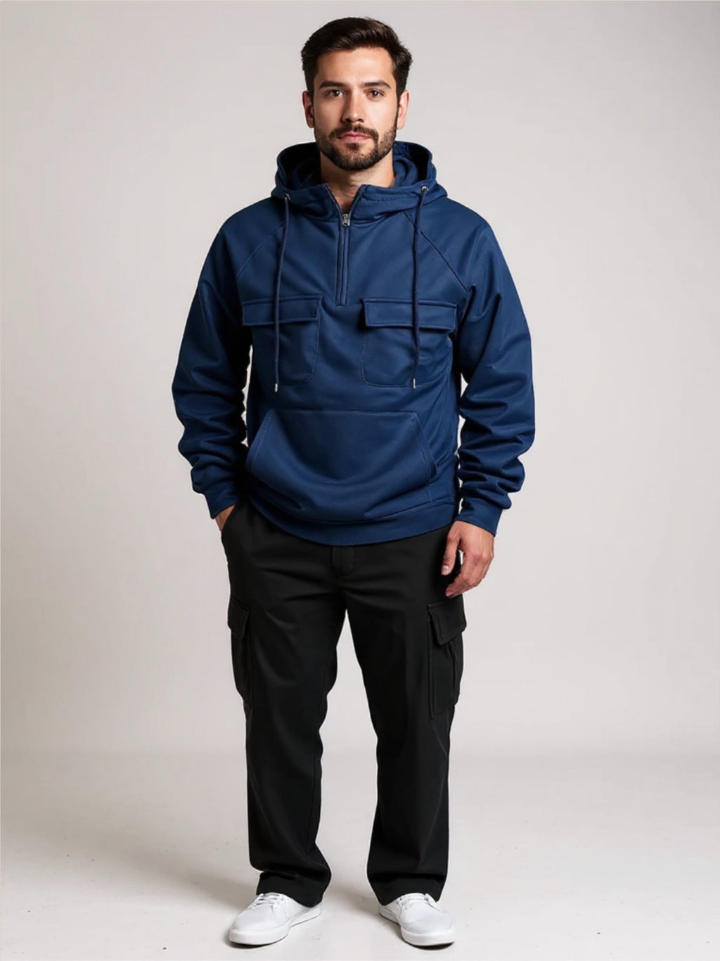 Pocketed Drawstring Hoodie & Pants Set