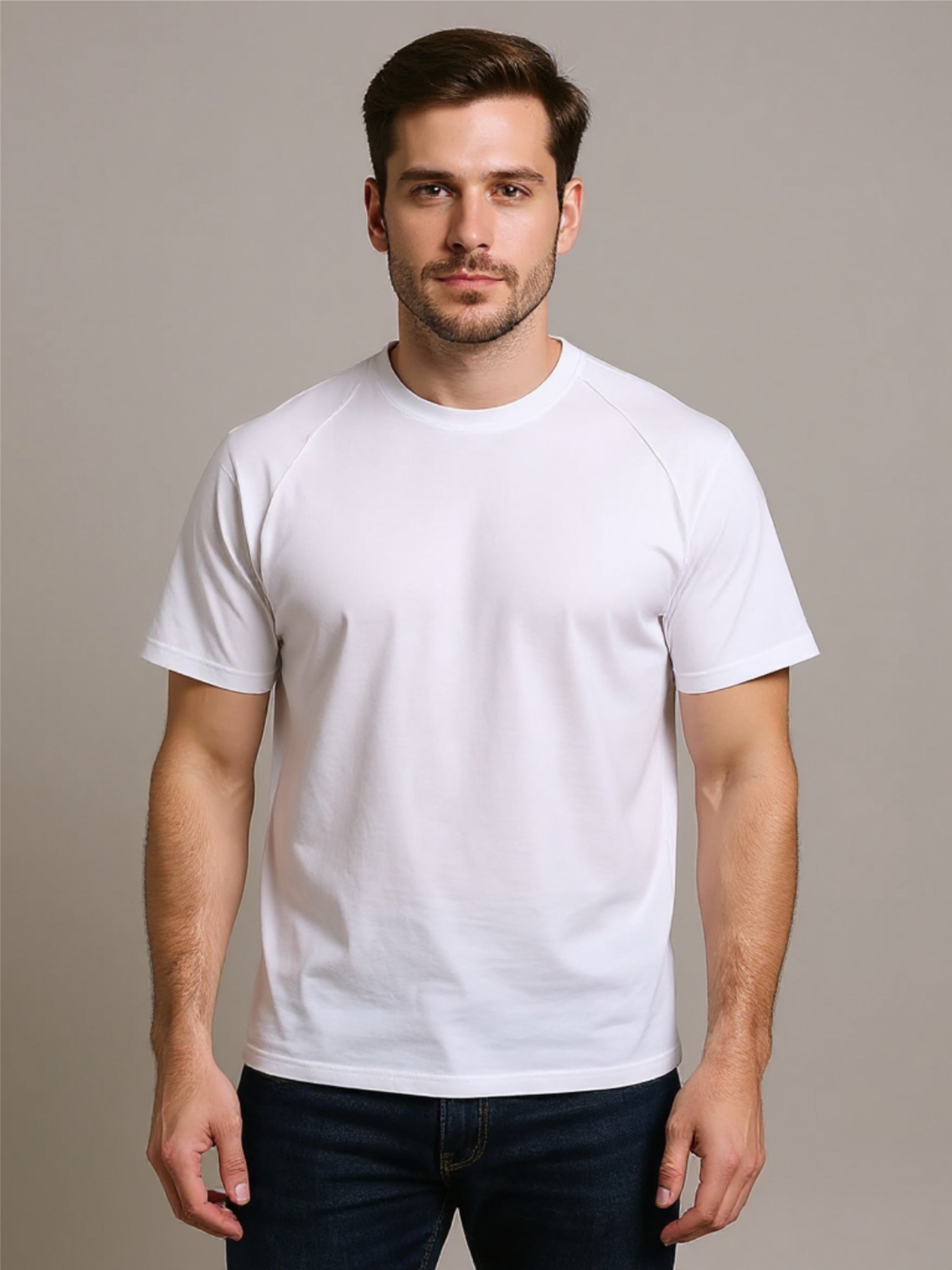 Classic Solid Crew Neck T-Shirt