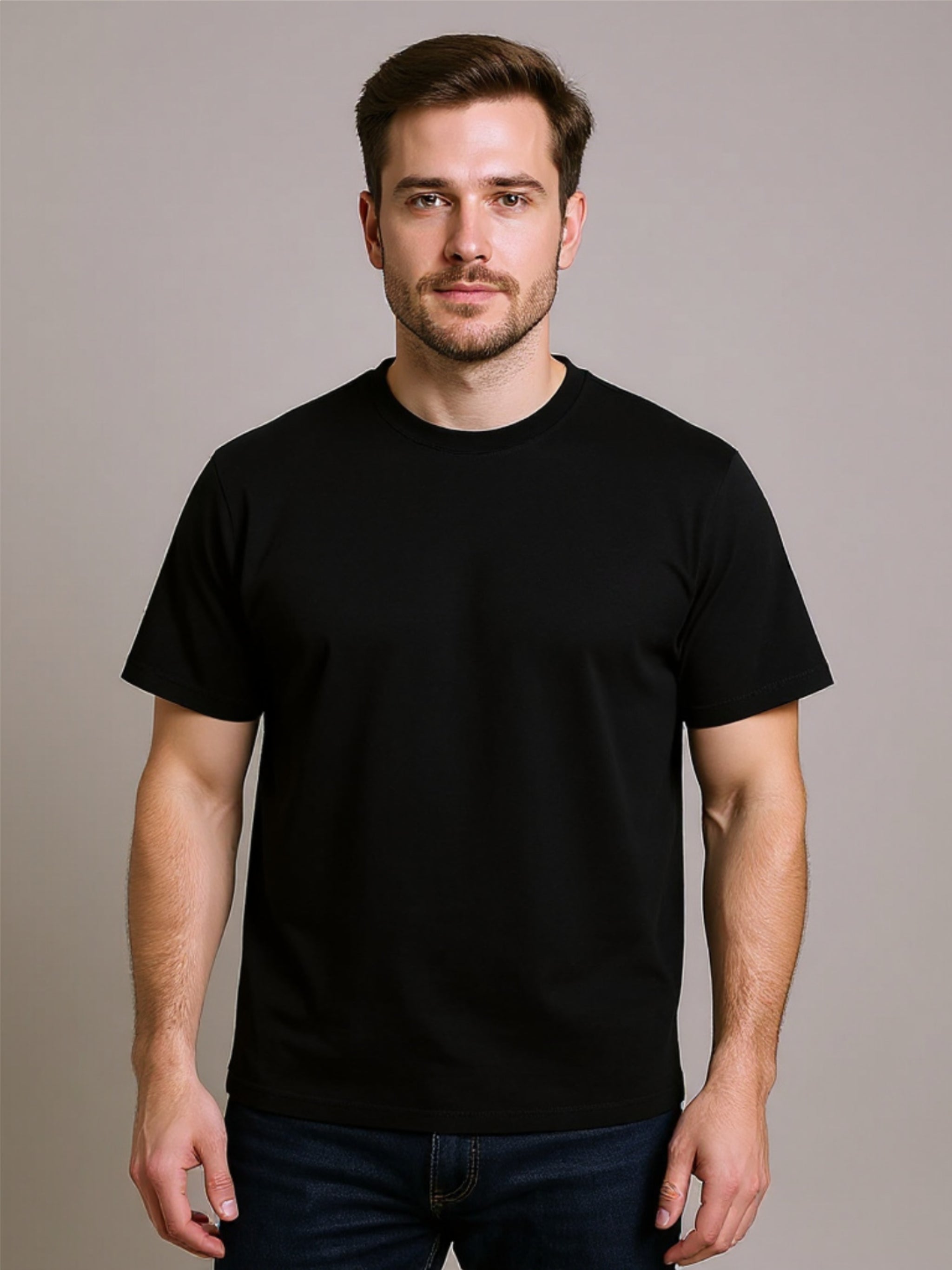 Classic Solid Crew Neck T-Shirt