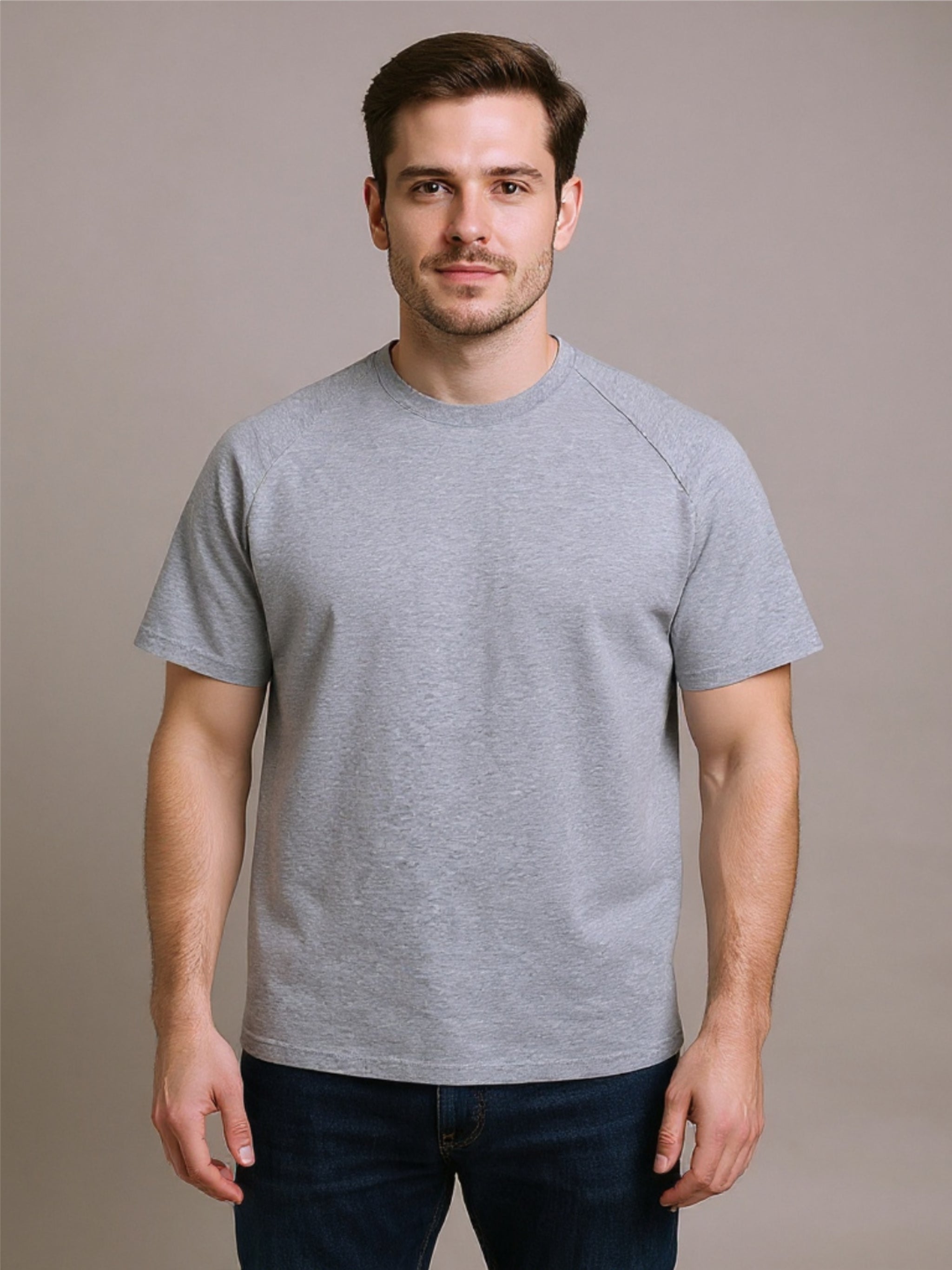 Classic Solid Crew Neck T-Shirt