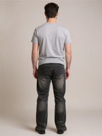 Vintage Wash Loose Fit Jeans