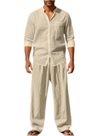 Button Up Shirt & Pants Set