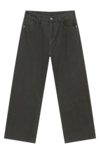 Straight-Leg Jeans with Back Elastic Waistband