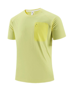 Quick-Dry T-Shirt with Zipper Pocket