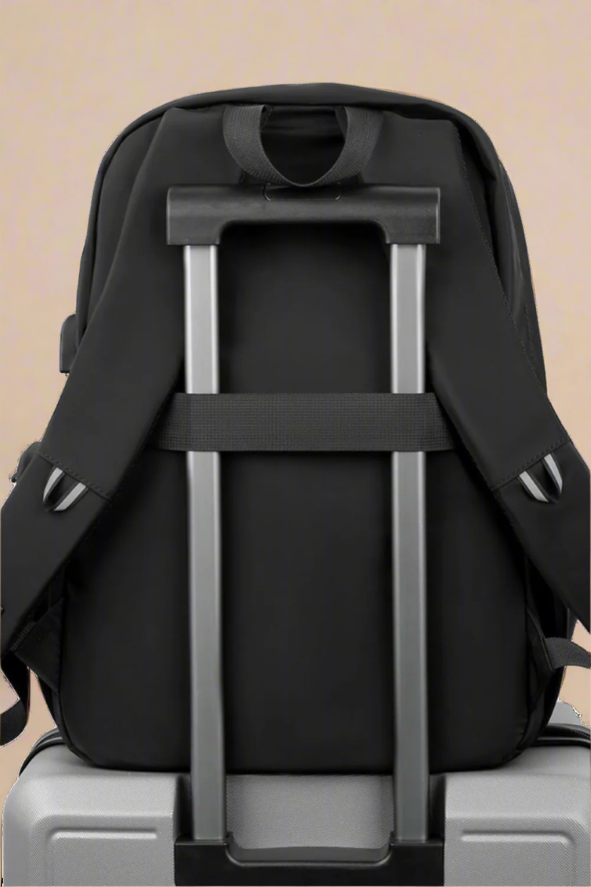 Multi-Pockets Solid Color Backpack Bag
