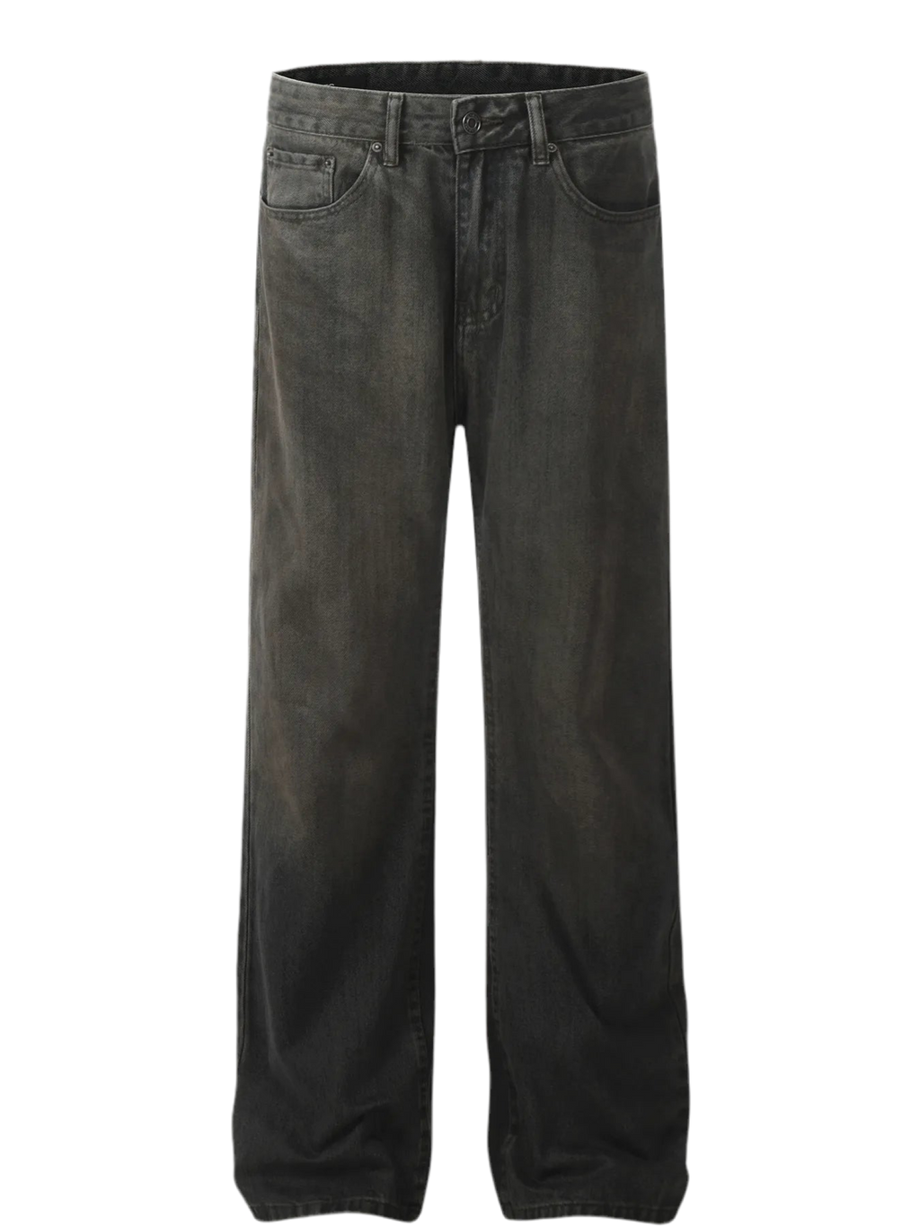 Wash Straight Leg Jeans