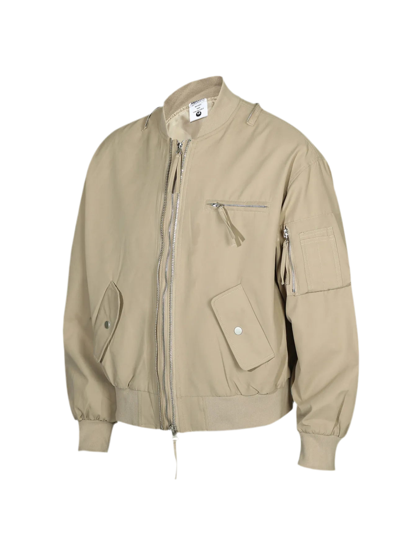 Khaki Zip Up Jacket