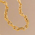 18K Gold Thich Chain Necklace