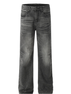 Vintage Washed Straight Leg Jeans