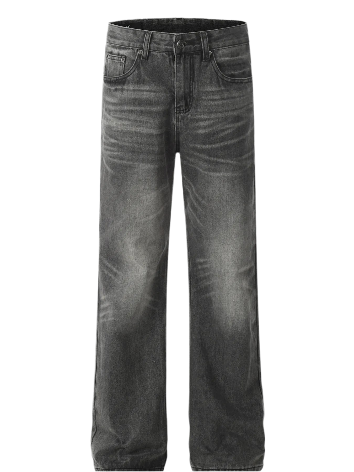 Vintage Washed Straight Leg Jeans