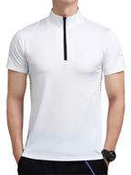 Quarter-Zip Short Sleeve Top