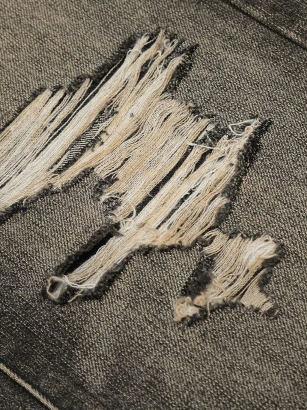 Distressed Straight Leg Jeans