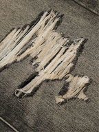 Distressed Straight Leg Jeans