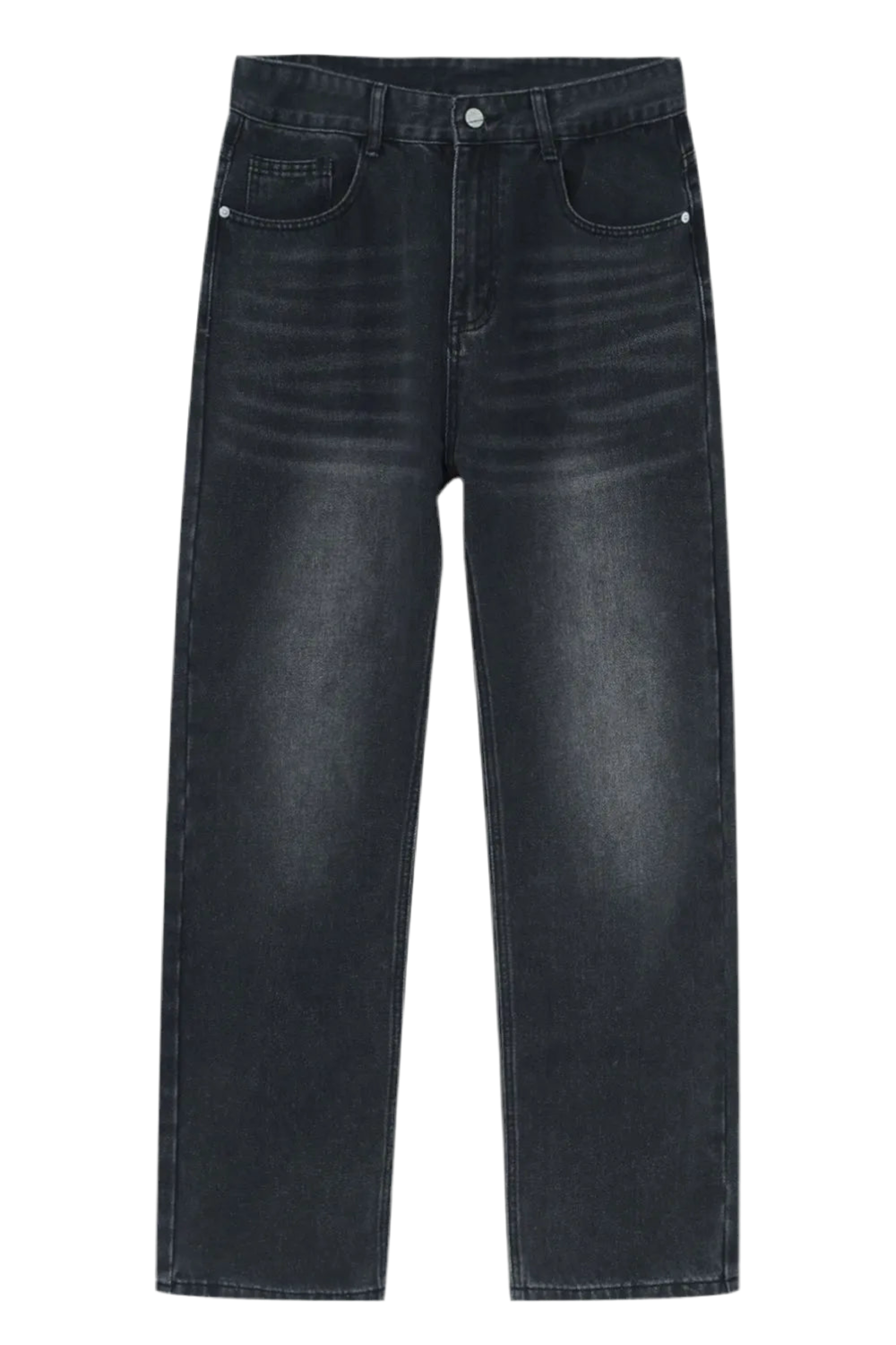 Straight Leg Jeans with Pockets