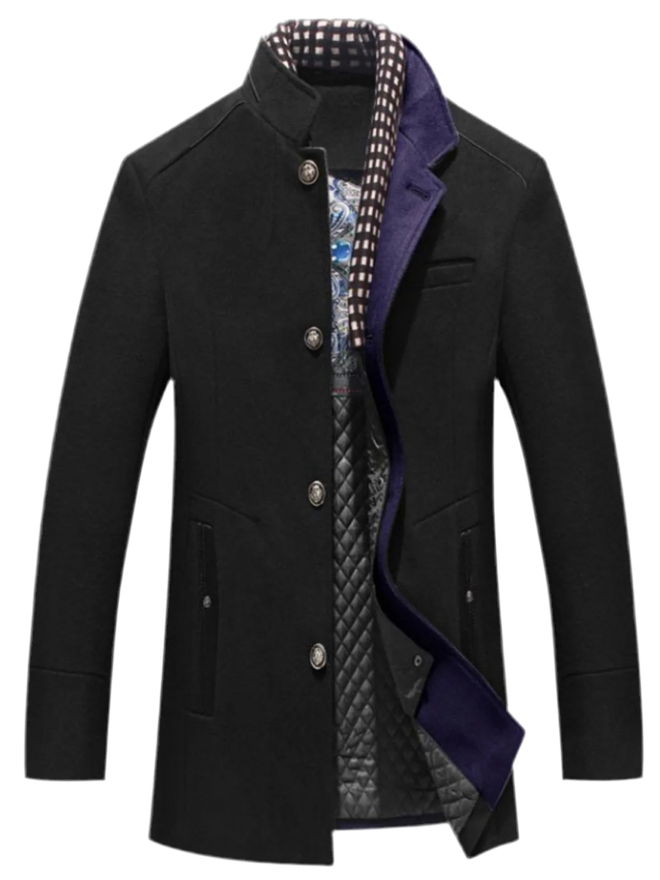 Quilted Inner Long Sleeve Coat