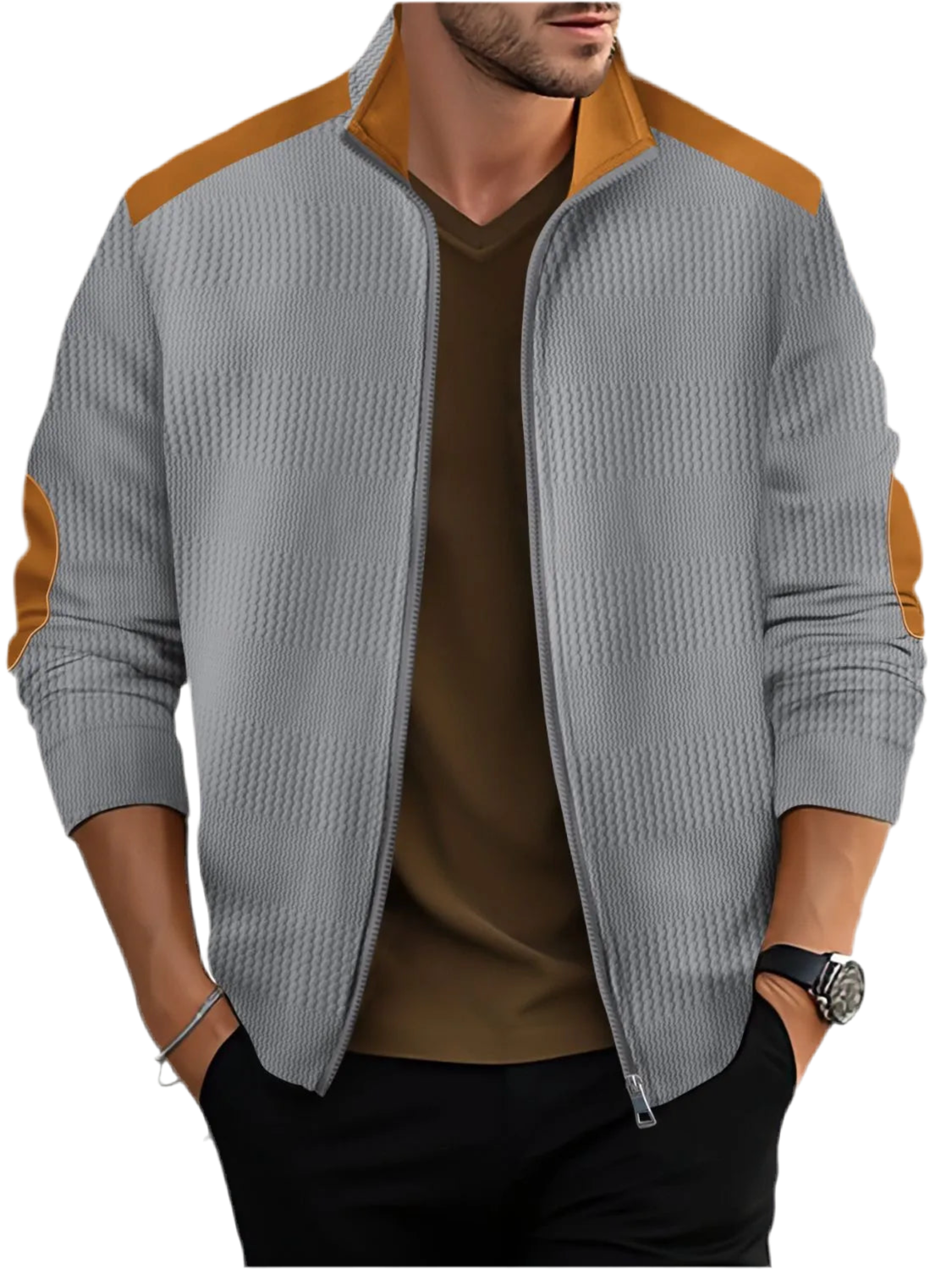 Zip Up Long Sleeve Top
