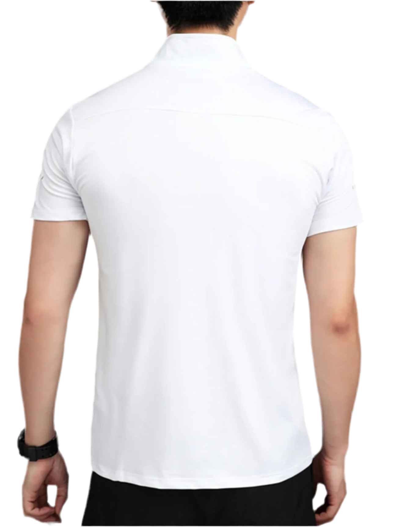 Quarter-Zip Short Sleeve Top